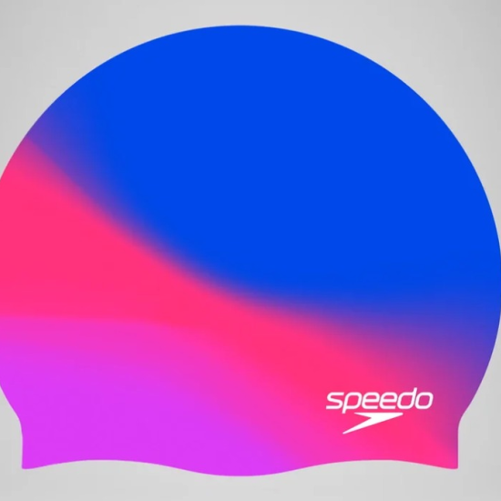 Speedo Swimming Junior Multi Colour Silicone Cap - Dark Blue